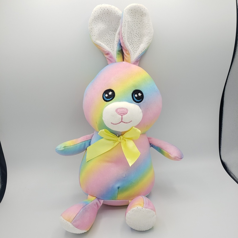 Hugfun Rainbow Rabbit Plush 17"‎